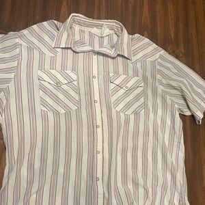 Pearl snap button up shirt